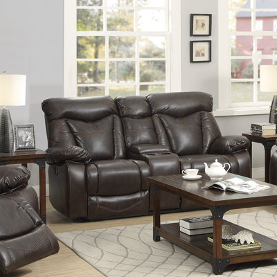 Wildon Home ® Zimmerman Motion Leather Reclinin..