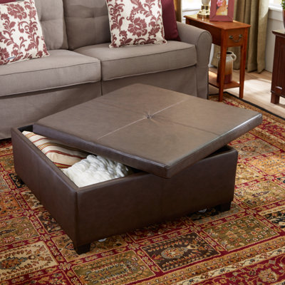 Andover Mills Elwood Square Storage Ottoman
