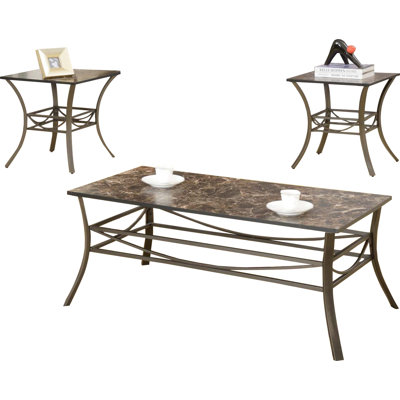 Andover Mills 3 Piece Table Set
