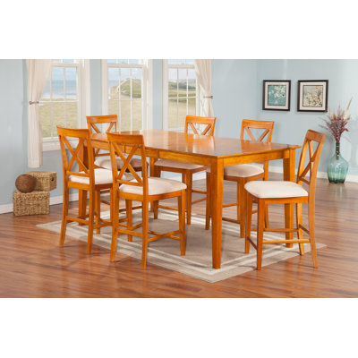 Andover Mills Crestwood 7 Piece Pub Table Set