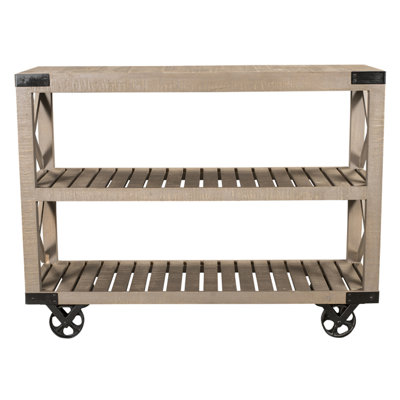 STYLE N LIVING Wheel Console Table