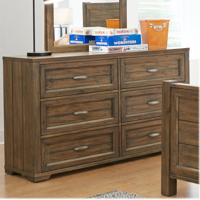 My Home Furnishings Logan 6 Drawer Dresser