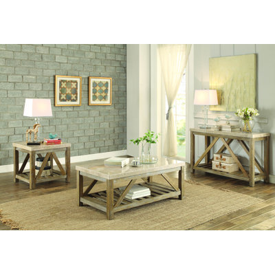 Laurel Foundry Modern Farmhouse James Coffee Table Set