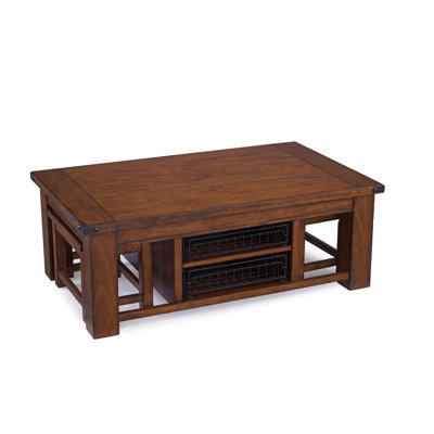 Loon Peak Newkirk Coffee Table with 2 Stools