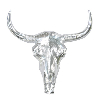 Bull Skull Wall Decor near and deer buffalo / bison skull head wall décor in chrome Bull Skull Wall Decor near and deer buffalo / bison skull head wall décor in chrome