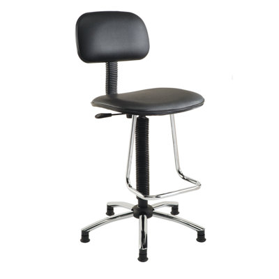 Nexel Mid-Back Drafting Chair with Foo..