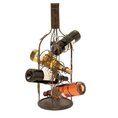 EC World Imports Urban 4 Bottle Tabletop Wine Rack