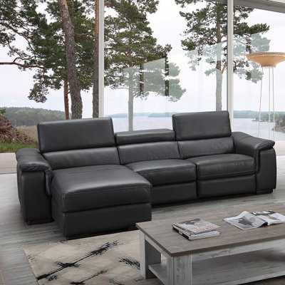 J&M Furniture Allegra Premium Leather Sectional