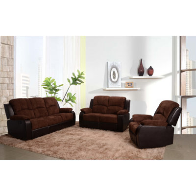 Beverly Fine Furniture Pamela 3 Piece Microfiber..
