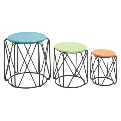 Cole & Grey 3 Piece End Table Set