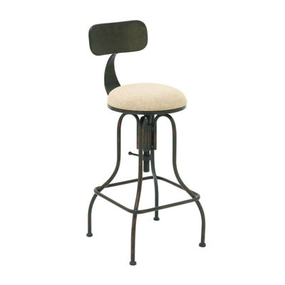Cole & Grey Adjustable Height Swivel Bar Stool