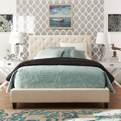 Mercury Row Brendle Upholstered Panel Bed