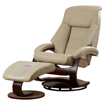 Red Barrel Studio Thimble Island Swivel Recliner and Ottoman
