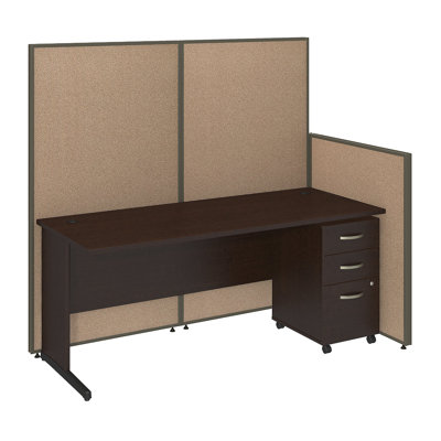 Bush Business Furniture ProPanel 6-Piece Standard Desk Office Suite