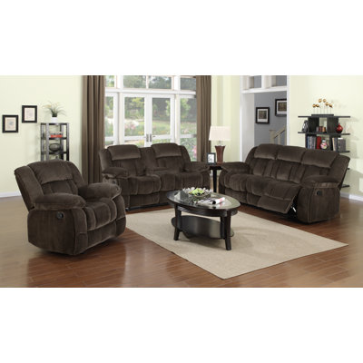 Sunset Trading Teddy Bear 3 Piece Reclining Livi..