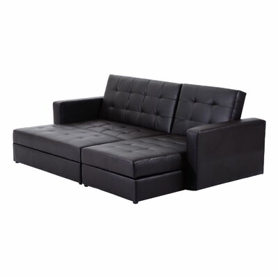 sofa bed sleeper storage couch homcom furniture beds sectional living wayfair loveseat room brown seater sofas fold tesco convertible chaise