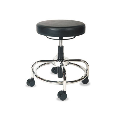 Alera® Height Adjustable Utility Stool with Dual Wheel