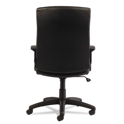 Alera® YR Series High-Back Leather Executive Swivel/Tilt Office Chair