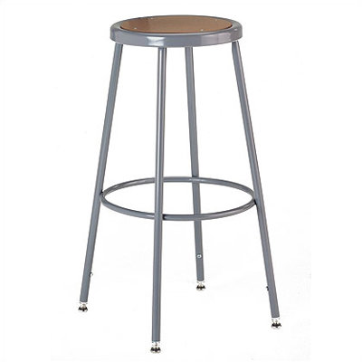 KI Furniture Height Adjustable Stool with Adjustable Legs