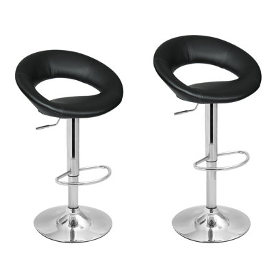 Adeco Trading Adjustable Height Swivel Bar Stool..