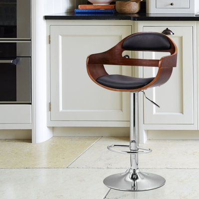 Adeco Trading Adjustable Height Swivel Bar Stool