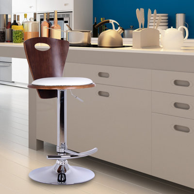 Adeco Trading Adjustable Height Swivel Bar Stool