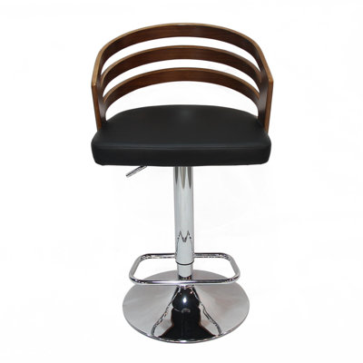 Adeco Trading Adjustable Height Swivel Bar Stool