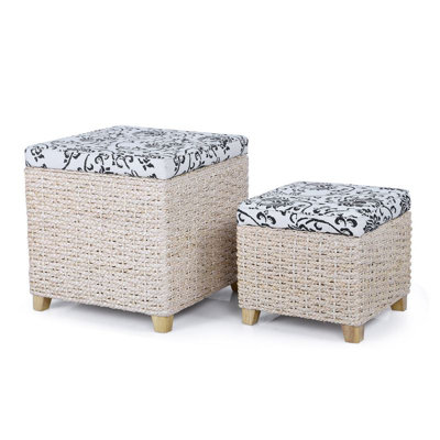 Adeco Trading 2 Piece Flowers Print St..