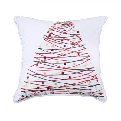 Affluence Home Fashions Holiday Embroidered Throw Pillow & Reviews Wayfair
