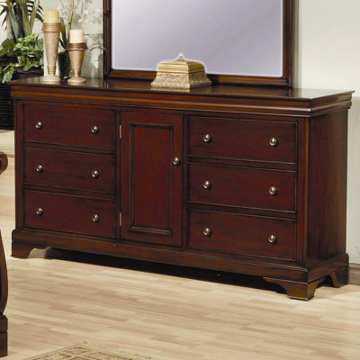 Darby Home Co 6 Drawer Dresser in Deep Mahogany ..