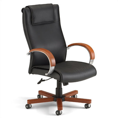 Darby Home Co High-Back Leather Execut..