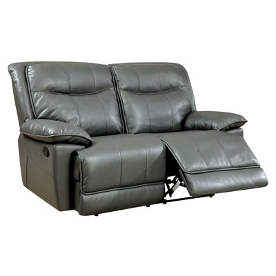 Darby Home Co Reinhart Leather Reclining Loveseat