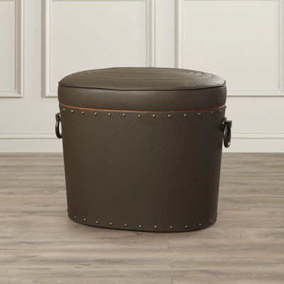 Darby Home Co Leather Storage Ottoman