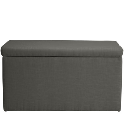 Darby Home Co Abbot Linen Polyeste Upholstered Storage Bedroom Bench