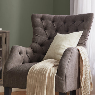 Darby Home Co Steelton Button Tufted Wing Back Arm Chair