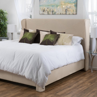 Alcott Hill King Upholstered Panel Bed