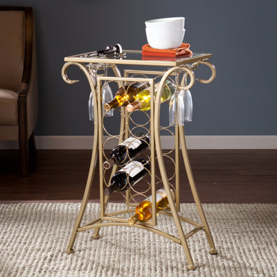 Alcott Hill Herbert 10 Bottle Floor Wine Rack