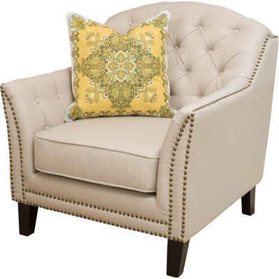Alcott Hill Plumwood Tufted Fabric Club Chair