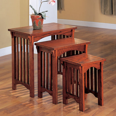 Charlton Home 3 Piece Nesting Table Set