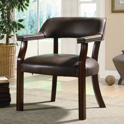 Charlton Home Walford Vinyl Home Office Arm Chair