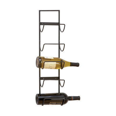 Charlton Home Leveson 5 Bottle Wall Mounted Wine Rack