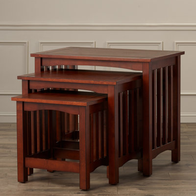 Charlton Home Oakcrest 3 Piece Nesting Tables