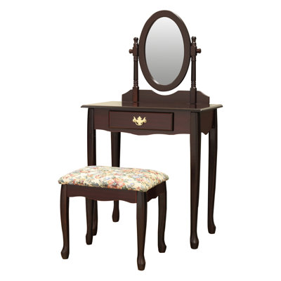Charlton Home Ogden Vanity Set with Mirror