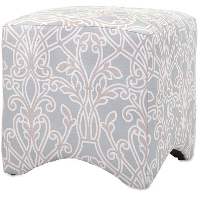 Alcott Hill Crawford Floral Cube Ottoman