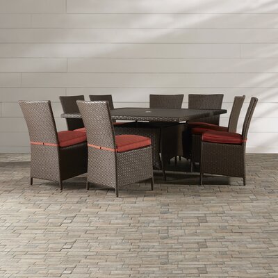 Luciano 9 Piece Dining Set with Cushions