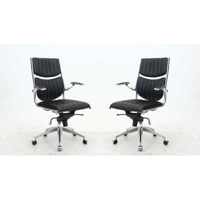 Brayden Studio High-Back Office Chair (Set of 2)