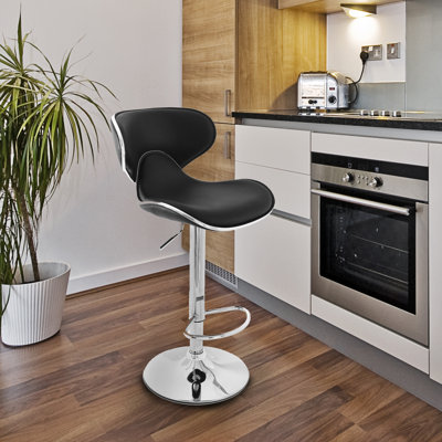 Wade Logan Adjustable Height Swivel Bar Stool (S..