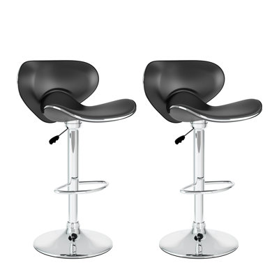 Wade Logan Adjustable Height Swivel Bar Stool (S..