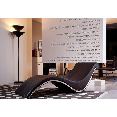 Wade Logan Rodolfo Leather Chaise Lounge
