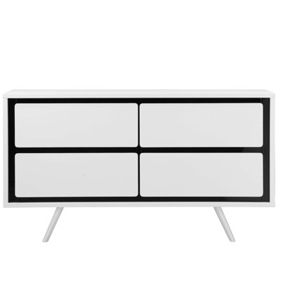 Wade Logan Houston 4 Drawer Double Dresser
